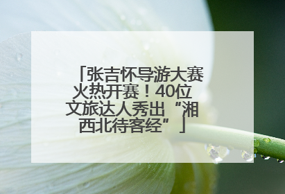 张吉怀导游大赛火热开赛！40位文旅达人秀出“湘西北待客经”