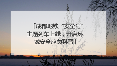 成都地铁“安全号”主题列车上线，开启环城安全应急科普