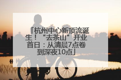 杭州中心新顶流诞生！“去茶山”开业首日：从清晨7点卷到深夜10点