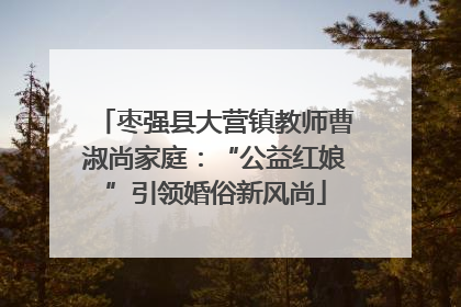 枣强县大营镇教师曹淑尚家庭：“公益红娘”引领婚俗新风尚