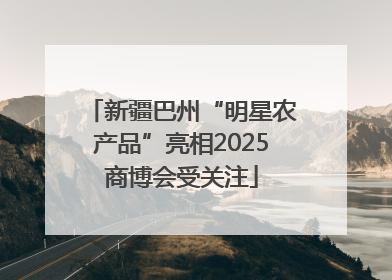 新疆巴州“明星农产品”亮相2025商博会受关注