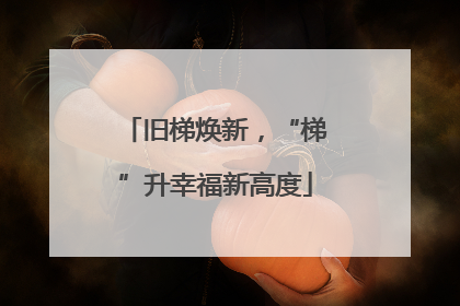 旧梯焕新，“梯”升幸福新高度