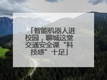 智能机器人进校园，聊城这堂交通安全课“科技感”十足