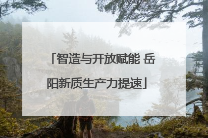 智造与开放赋能 岳阳新质生产力提速