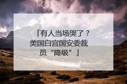 有人当场哭了？美国白宫国安委裁员“降级”