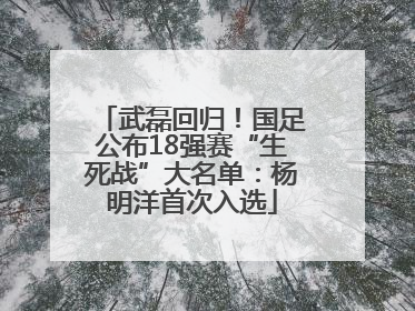 武磊回归！国足公布18强赛“生死战”大名单：杨明洋首次入选