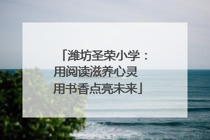 潍坊圣荣小学：用阅读滋养心灵 用书香点亮未来
