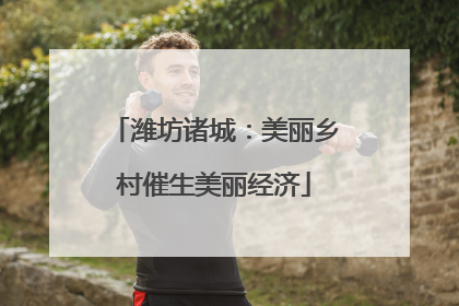 潍坊诸城：美丽乡村催生美丽经济