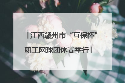 江西赣州市“互保杯”职工网球团体赛举行