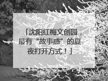 沈阳红梅文创园，最有“故事感”的夏夜打开方式！