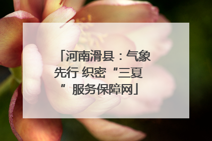河南滑县：气象先行 织密“三夏”服务保障网