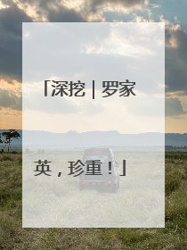 深挖｜罗家英，珍重！