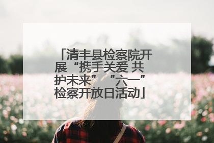 清丰县检察院开展“携手关爱 共护未来”“六一”检察开放日活动