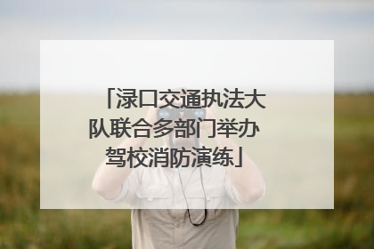 渌口交通执法大队联合多部门举办驾校消防演练