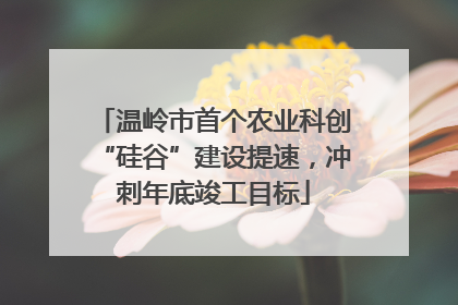 温岭市首个农业科创“硅谷”建设提速，冲刺年底竣工目标