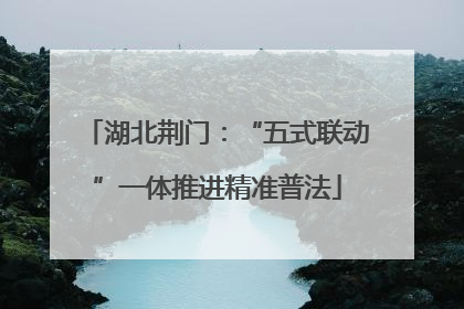 湖北荆门：“五式联动”一体推进精准普法