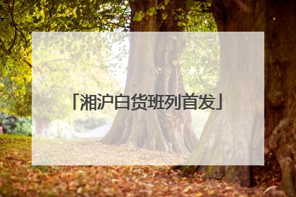 湘沪白货班列首发