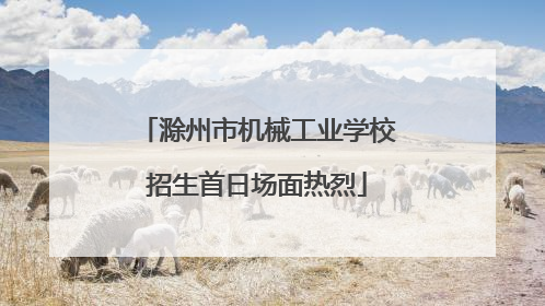 滁州市机械工业学校招生首日场面热烈