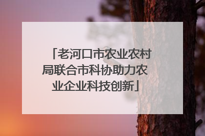 老河口市农业农村局联合市科协助力农业企业科技创新