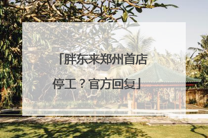 胖东来郑州首店停工？官方回复