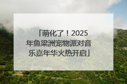 萌化了！2025年鱼梁洲宠物派对音乐嘉年华火热开启