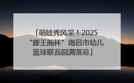 萌娃秀风采！2025“滕王阁杯”南昌市幼儿篮球联赛圆满落幕