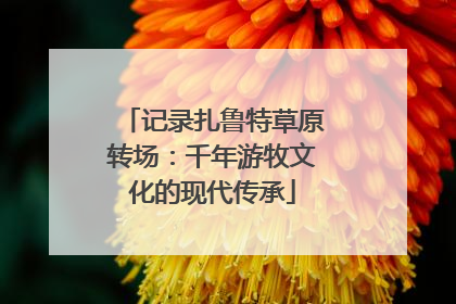 记录扎鲁特草原转场：千年游牧文化的现代传承