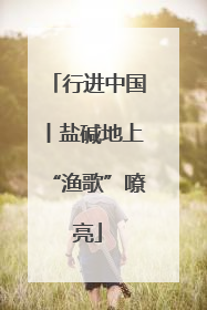 行进中国丨盐碱地上“渔歌”嘹亮