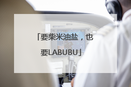 要柴米油盐，也要LABUBU
