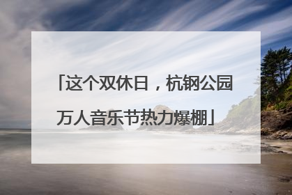 这个双休日，杭钢公园万人音乐节热力爆棚