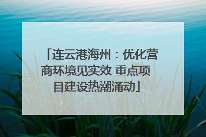 连云港海州：优化营商环境见实效 重点项目建设热潮涌动