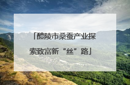 醴陵市桑蚕产业探索致富新“丝”路