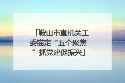 鞍山市直机关工委锚定“五个聚焦”抓党建促振兴