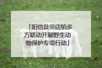 阳信县劳店镇多方联动开展野生动物保护专项行动