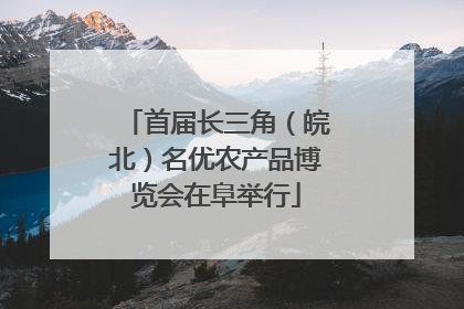 首届长三角（皖北）名优农产品博览会在阜举行