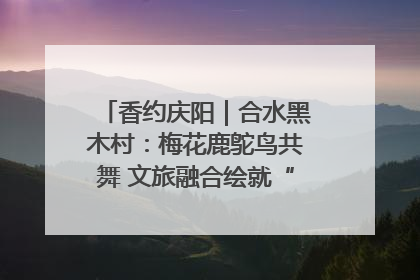 香约庆阳｜合水黑木村：梅花鹿鸵鸟共舞 文旅融合绘就“诗与远方”
