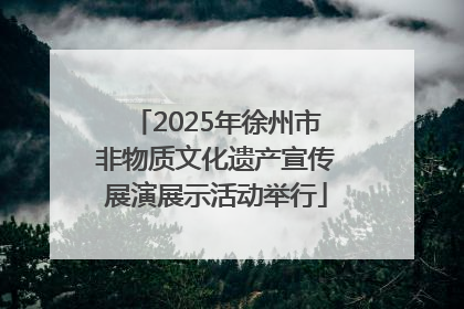 2025年徐州市非物质文化遗产宣传展演展示活动举行