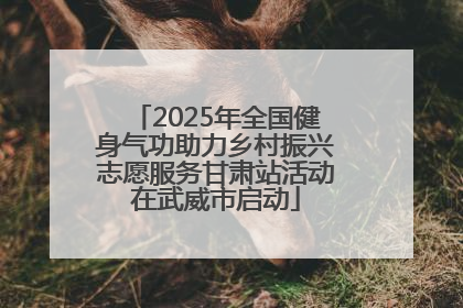 2025年全国健身气功助力乡村振兴志愿服务甘肃站活动在武威市启动