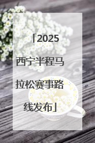 2025西宁半程马拉松赛事路线发布