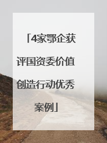4家鄂企获评国资委价值创造行动优秀案例