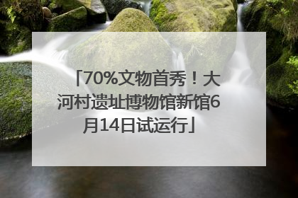 70%文物首秀！大河村遗址博物馆新馆6月14日试运行